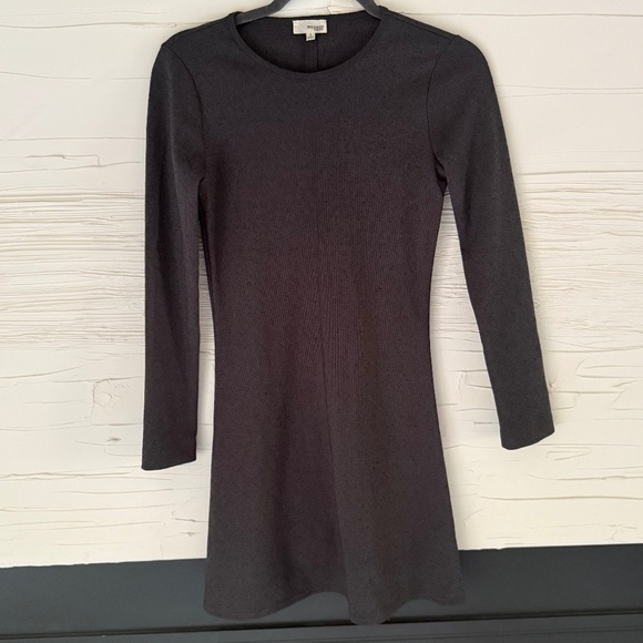 Wilfred Long Sleeve Knit Dress | Dark Grey | Size S - Picture 1 of 5